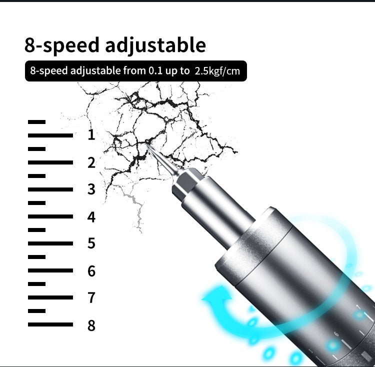 TBK 008 Cordless Electric Precision Screwdriver | Adjustable Torque (0.1-2.5 kgf/cm) | 24-Bit Repair Kit for Mobile Phones & Electronics