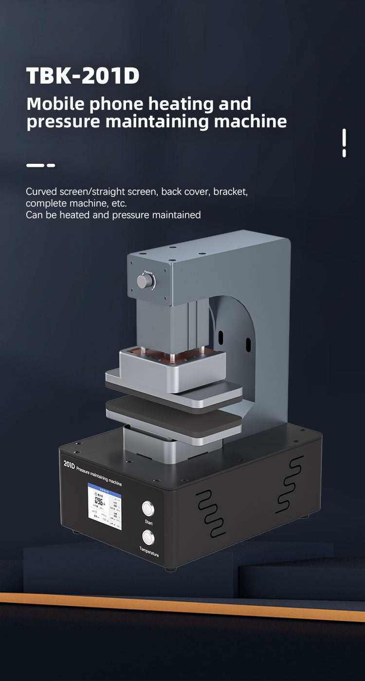 TBK 201D Intelligent Heating & Pressure Bonding Machine | Screen & Back Cover Frame Laminator
