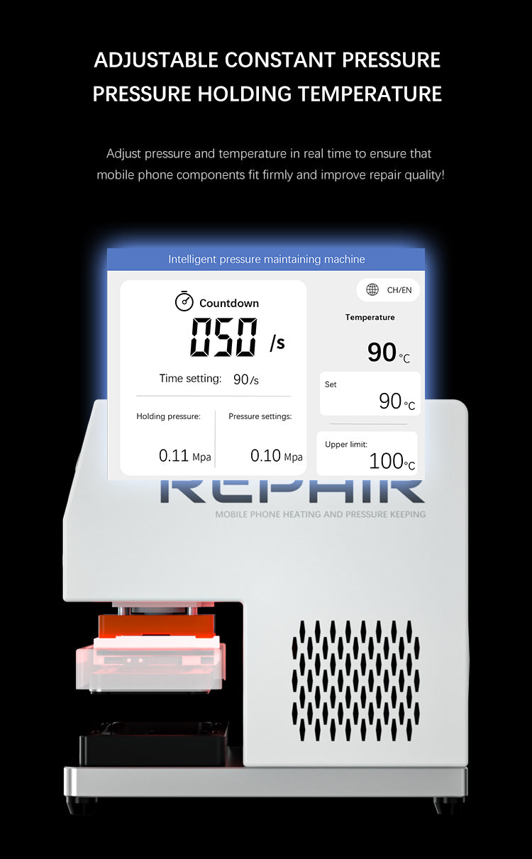 TBK 201H Pro Intelligent Heating Press Machine with Silent Compressor for iPhone 12-17 Repair