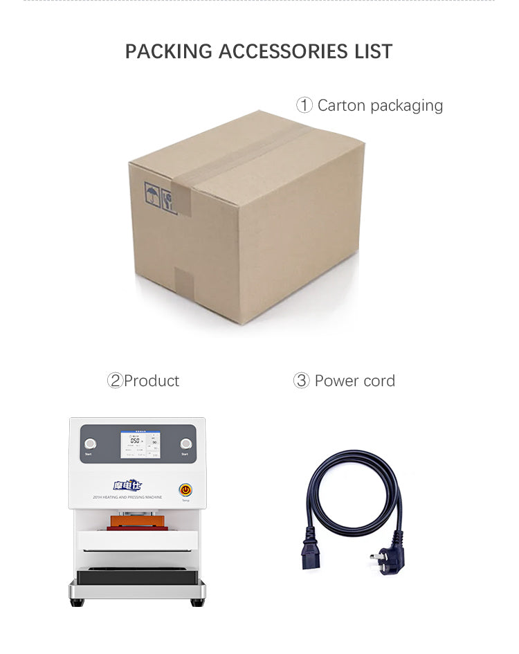 TBK 201H Pro Intelligent Heating Press Machine with Silent Compressor for iPhone 12-17 Repair