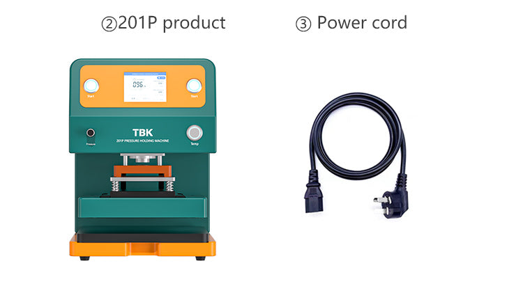 TBK 201P Universal Heating Press Machine for Flat, Curved & Foldable Screens (Built-in Air Pump)