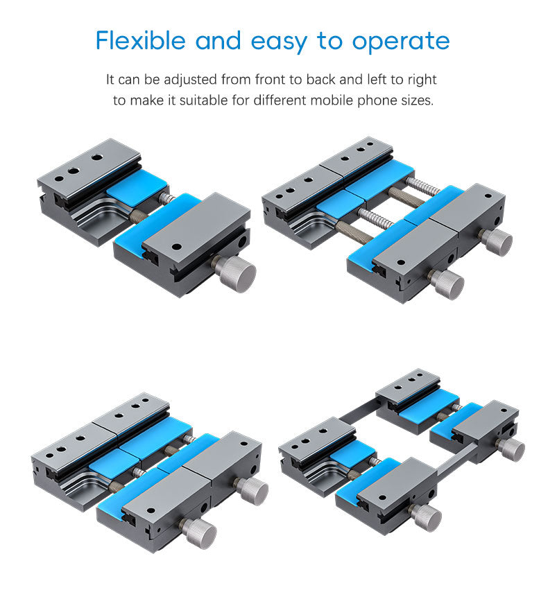 TBK 202A 3-in-1 Phone Repair Tool: Screen Removal Clamp, Holder & Pressure Fixture