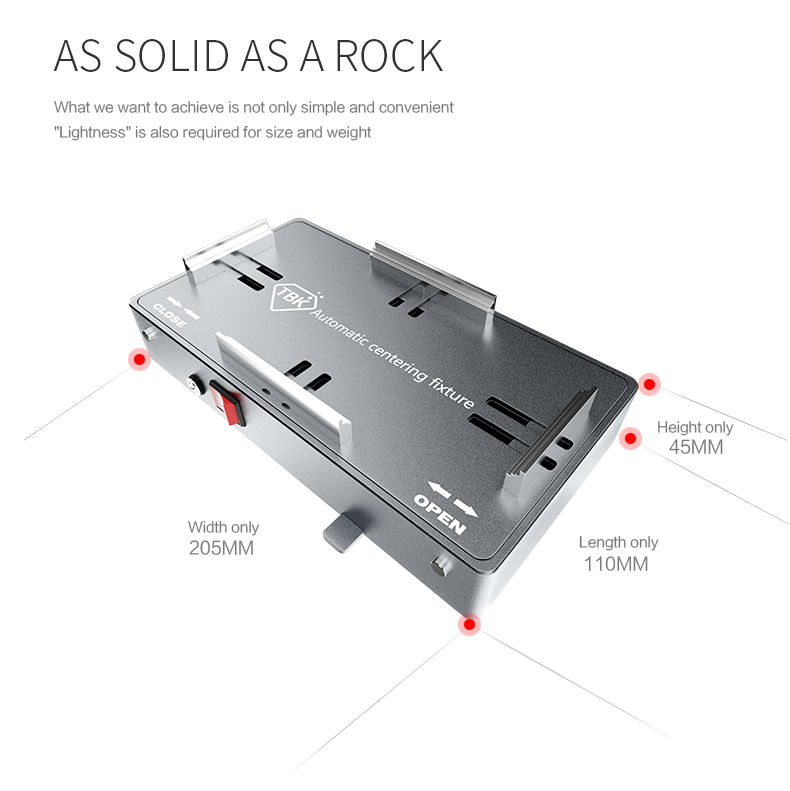 TBK 203R Automatic Alignment Jig for Laser Machines | Universal Mobile Phone Centering Fixture & Repair Clamp