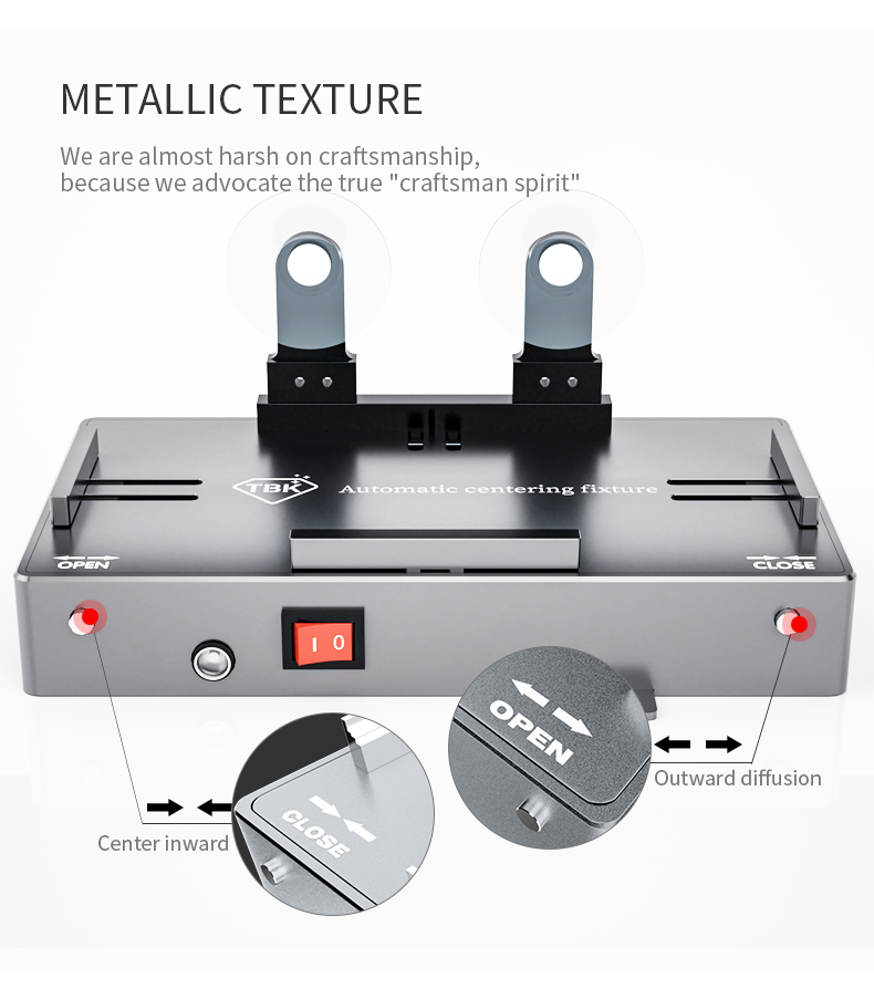 TBK 205 Automatic Centering Fixture | Universal Mobile Phone Repair Holder & LCD Screen Clamp