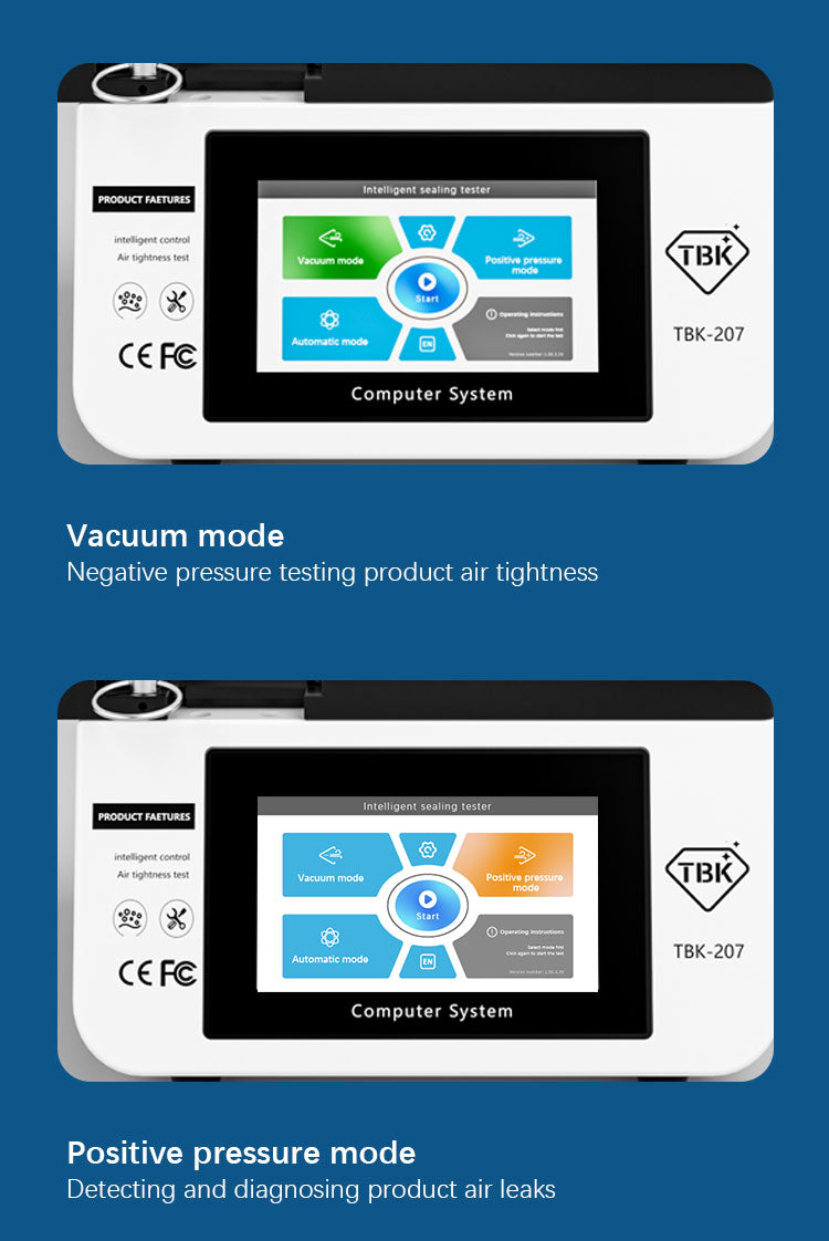 TBK 207 Air Tightness Tester for Mobile Phone Water Resistance & IP68 Seal Verification