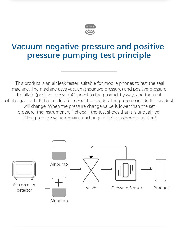 TBK 207 Air Tightness Tester for Mobile Phone Water Resistance & IP68 Seal Verification