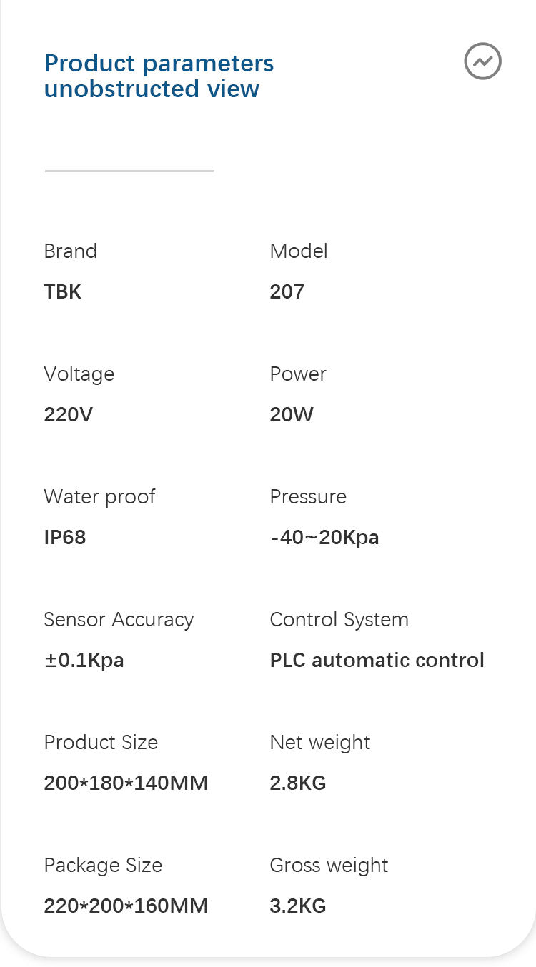 TBK 207 Air Tightness Tester for Mobile Phone Water Resistance & IP68 Seal Verification