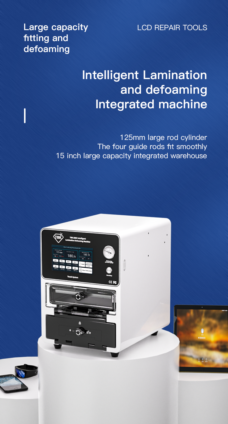 TBK-208C | 15-Inch Intelligent 2-in-1 Vacuum Laminating Machine & Bubble Remover