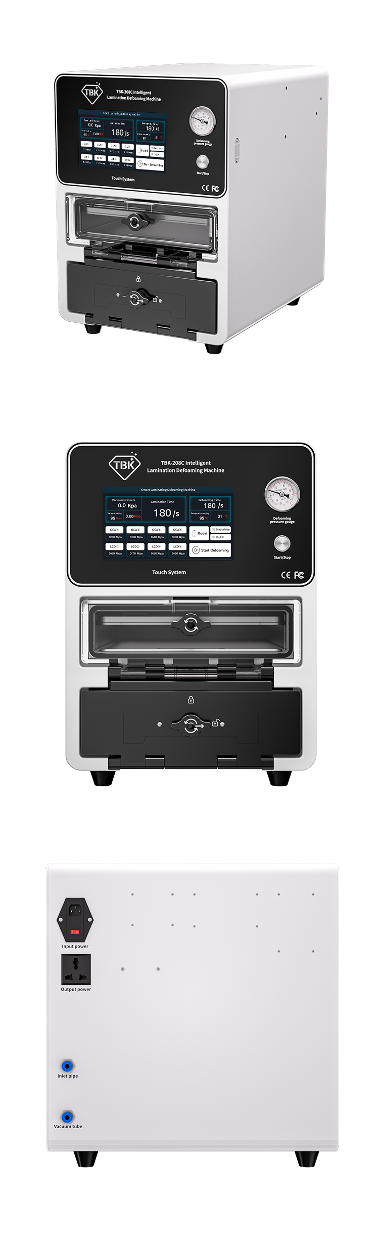 TBK-208C | 15-Inch Intelligent 2-in-1 Vacuum Laminating Machine & Bubble Remover