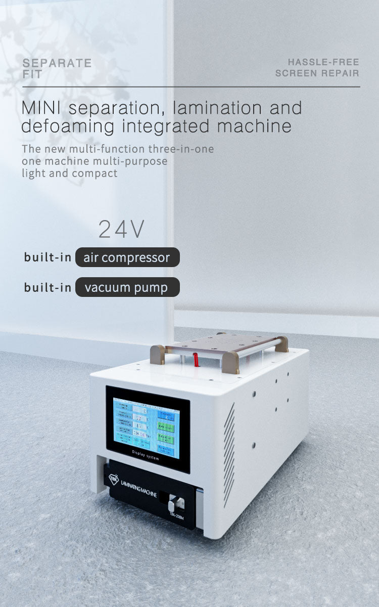 TBK-208M | Intelligent 3-in-1 OCA Laminating Machine with Separator & Bubble Remover