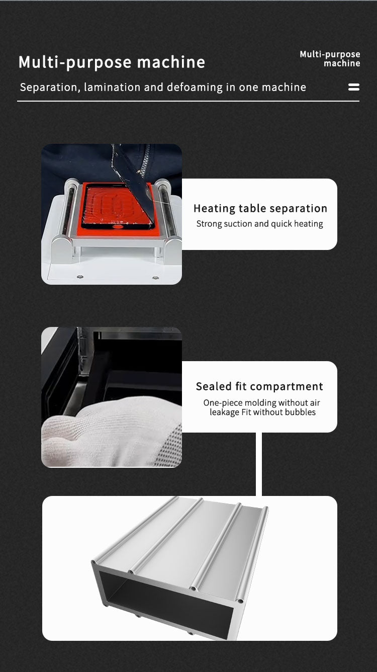 TBK-208M | Intelligent 3-in-1 OCA Laminating Machine with Separator & Bubble Remover