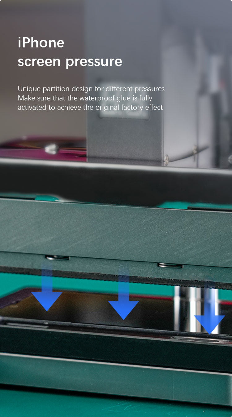TBK 209 iPhone Screen Pressure Holding Machine | Precision Alignment & Waterproof Adhesive Seal Tool