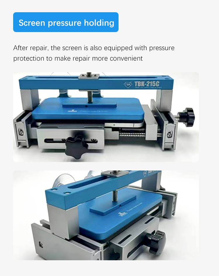 TBK 215C 3-in-1 Frame Straightening, Screen Press & Repair Fixture for Mobile Phone & Tablet
