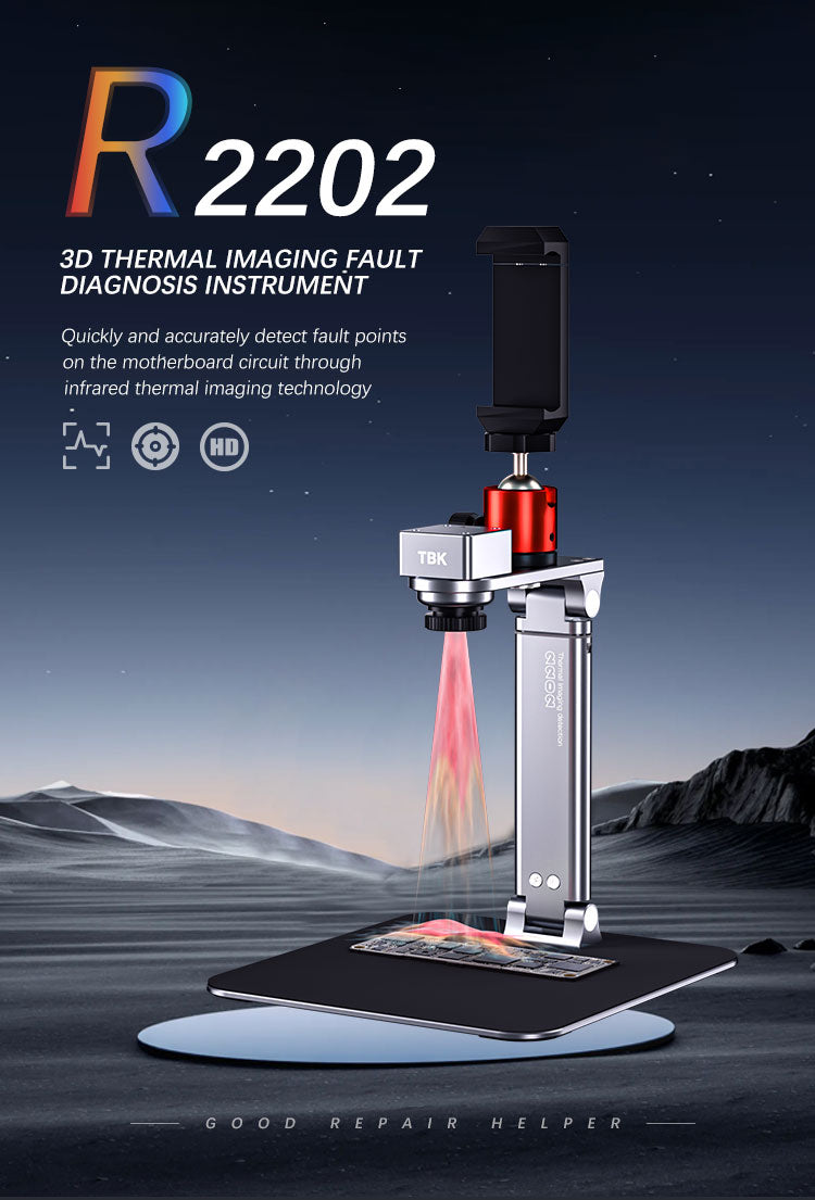 TBK R2202 Infrared Thermal Imaging Camera for PCB Short Circuit & Fault Diagnosis