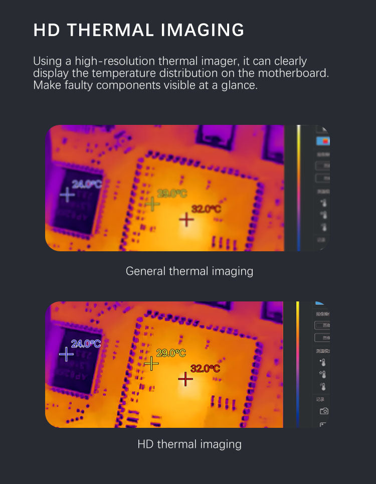 TBK R2202 Infrared Thermal Imaging Camera for PCB Short Circuit & Fault Diagnosis