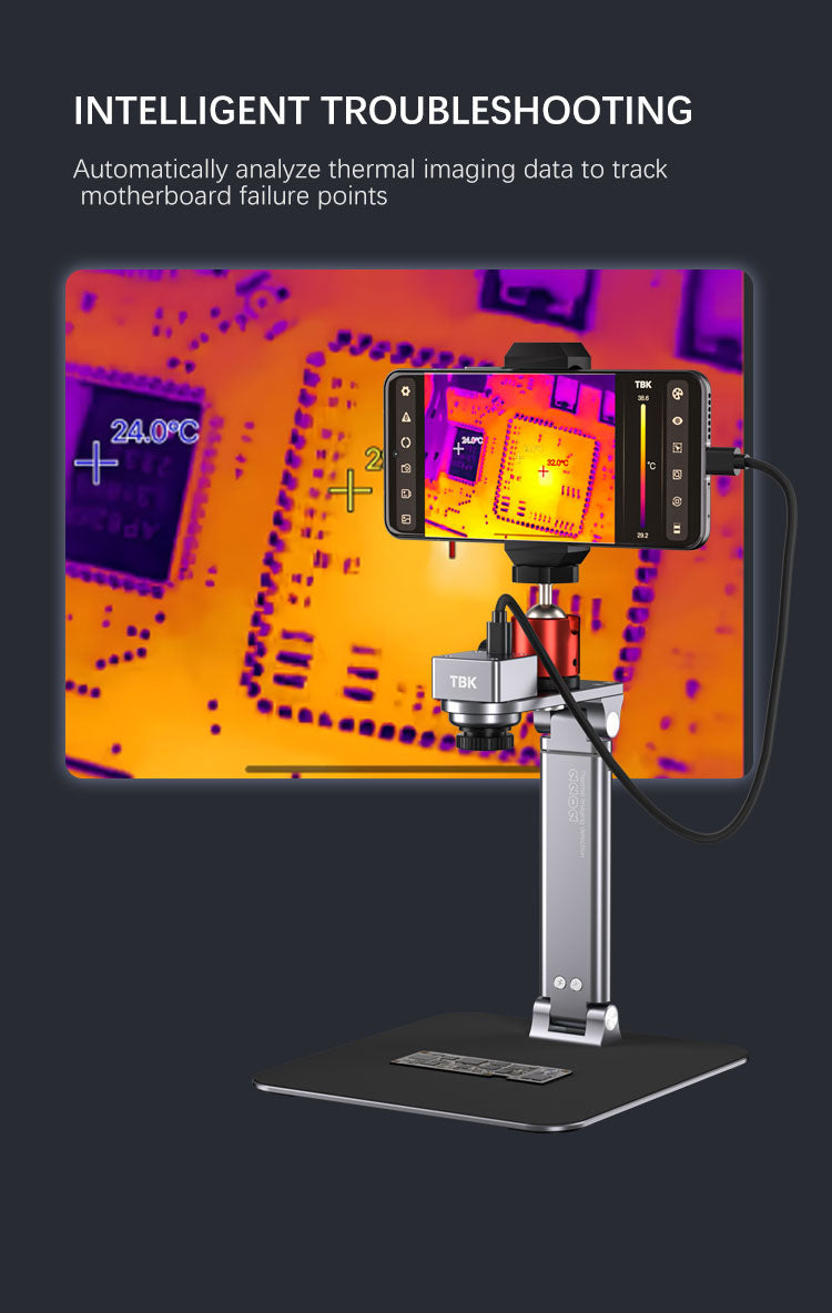 TBK R2202 Infrared Thermal Imaging Camera for PCB Short Circuit & Fault Diagnosis
