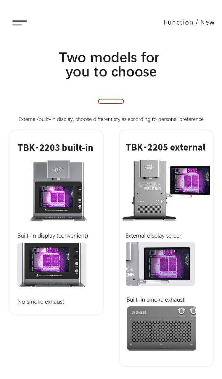 TBK 2203/2205 Laser Soldering Machine | Precision Station for Phone Logic Board, BGA & IC Chip Repair