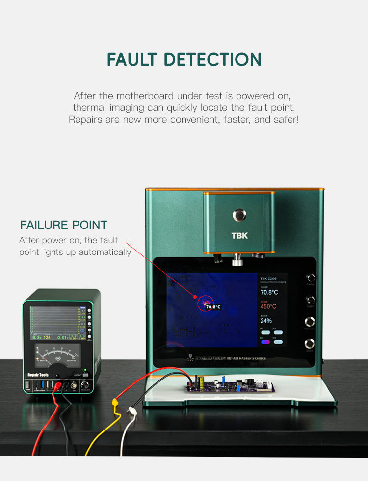 TBK 2206 Laser Soldering Machine with Thermal Imaging & HD Microscope for Motherboard Repair