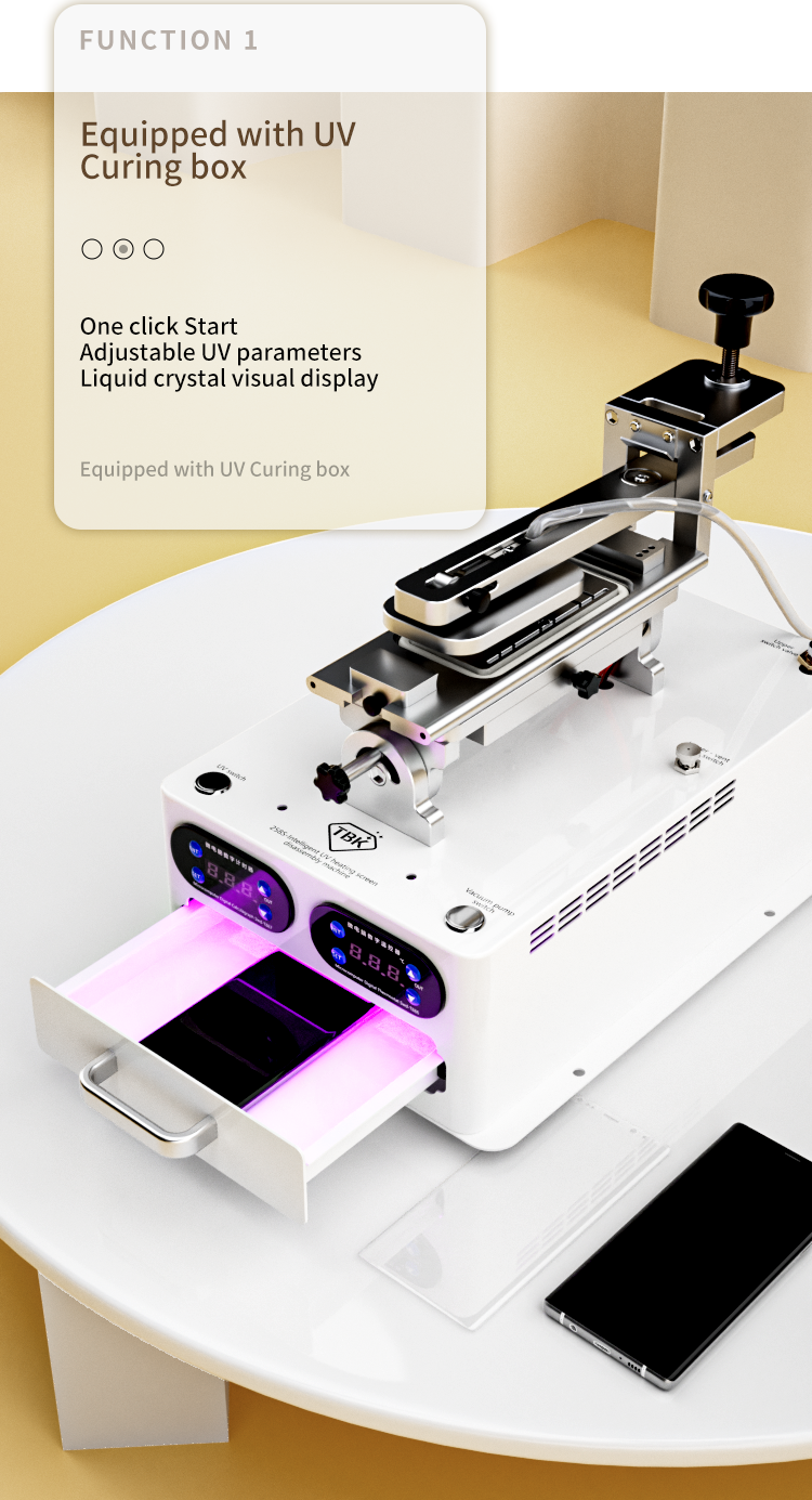 TBK-258S Multifunctional LCD Screen Separator & Frame Remover with Built-in UV Curing