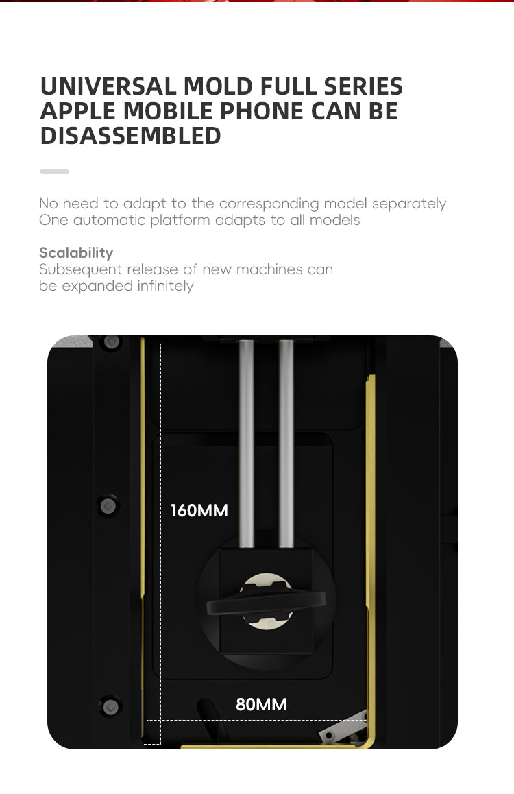 TBK 288H Professional Screen & Back Cover Separator for iPhone (Frame-Clamping System)