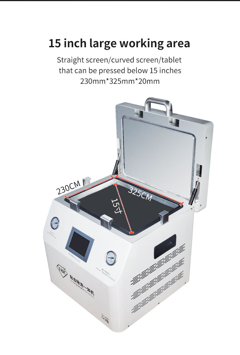 TBK-308A | 15-Inch Intelligent 2-in-1 Vacuum Laminator & Bubble Remover for Tablets