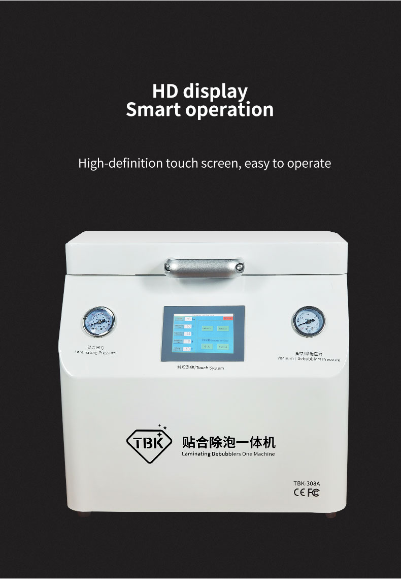 TBK-308A | 15-Inch Intelligent 2-in-1 Vacuum Laminator & Bubble Remover for Tablets