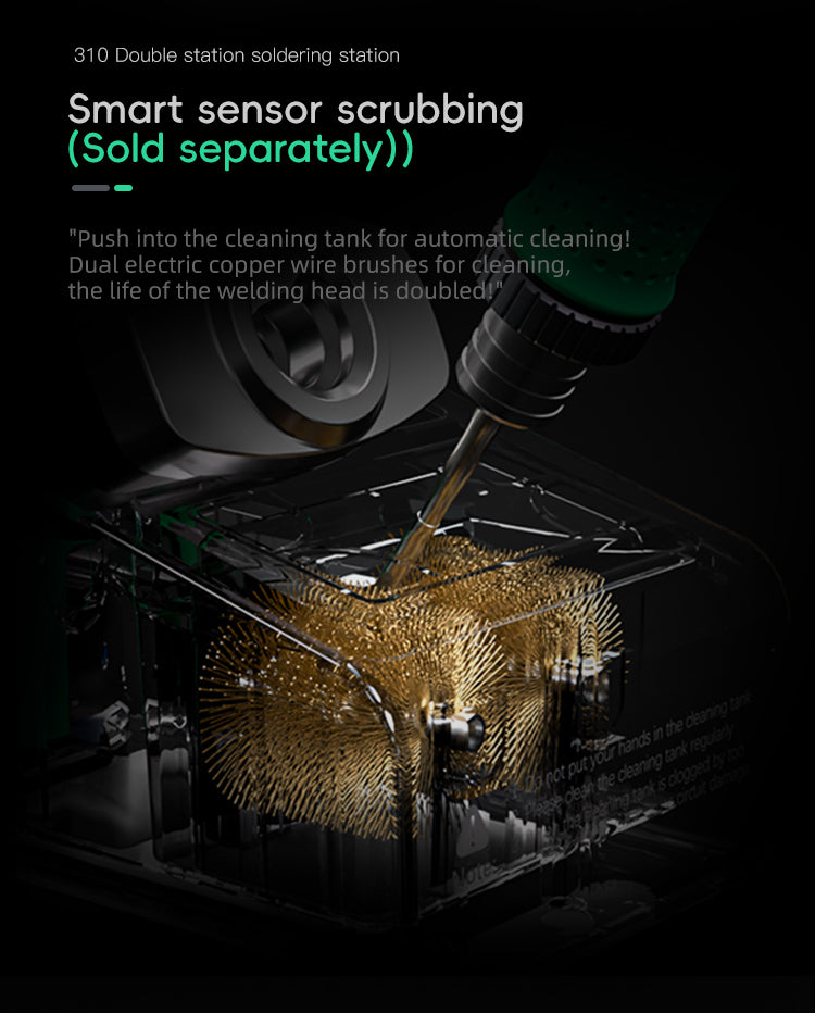TBK 310 Intelligent Dual-Station Soldering Station with 20W Wireless Charging for Mobile Phone Repair