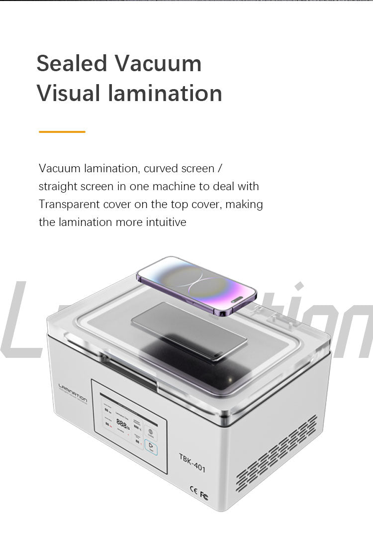 TBK-401 | Intelligent Automatic Vacuum Laminating Machine for 7-Inch Curved & Flat Screens
