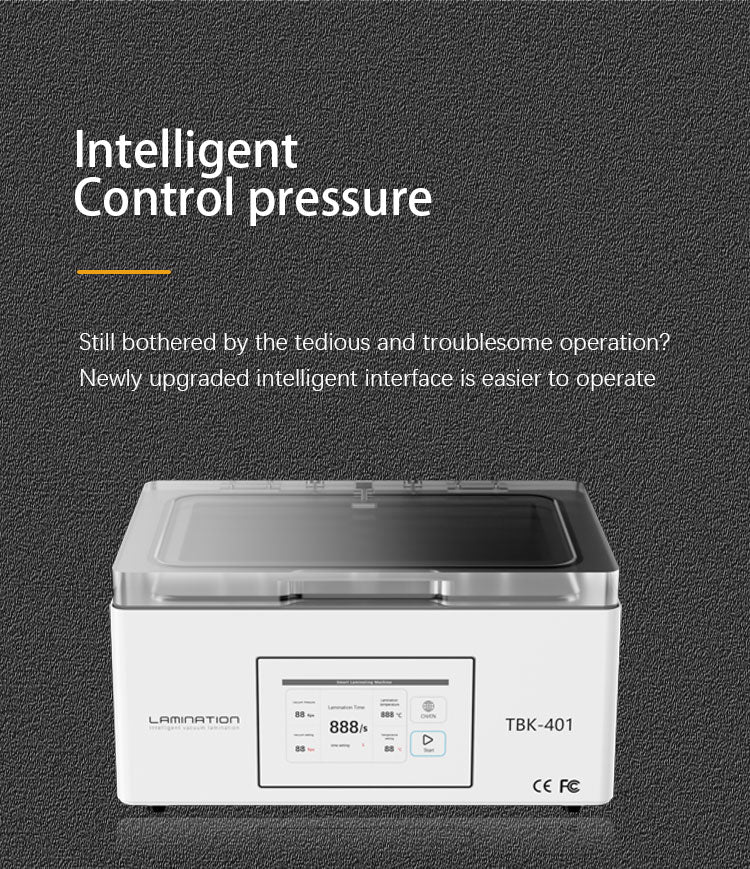TBK-401 | Intelligent Automatic Vacuum Laminating Machine for 7-Inch Curved & Flat Screens