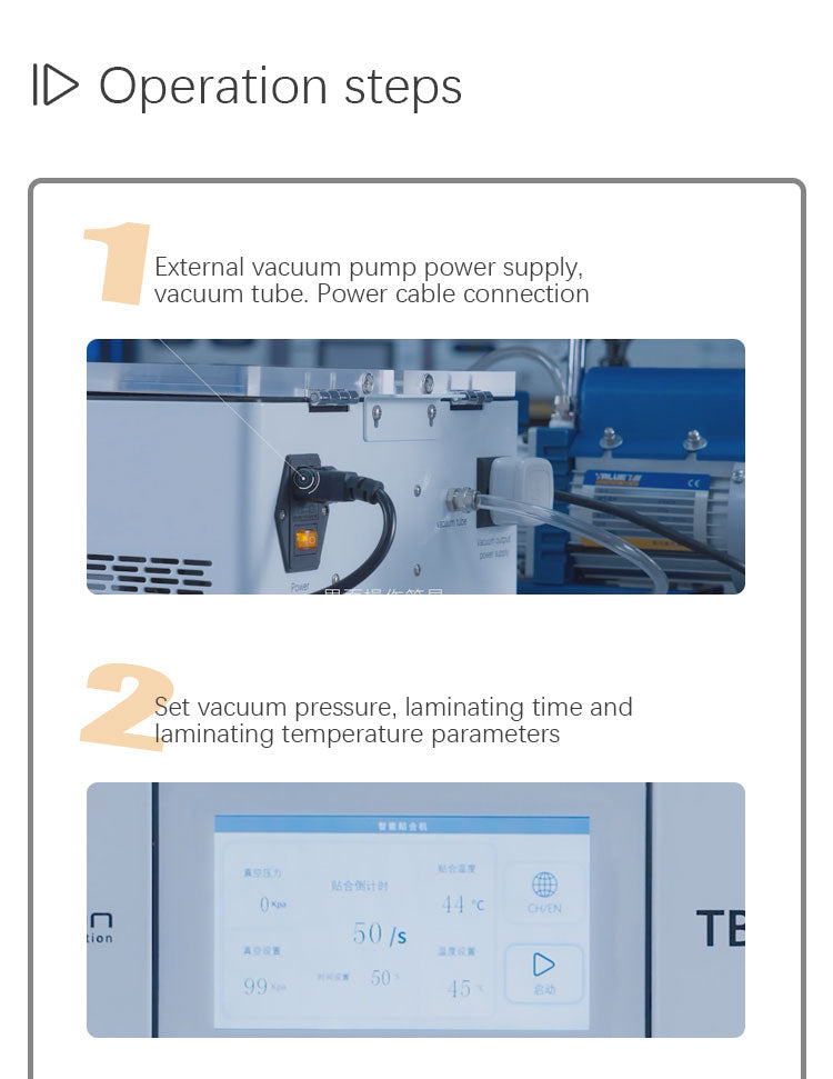 TBK-401 | Intelligent Automatic Vacuum Laminating Machine for 7-Inch Curved & Flat Screens