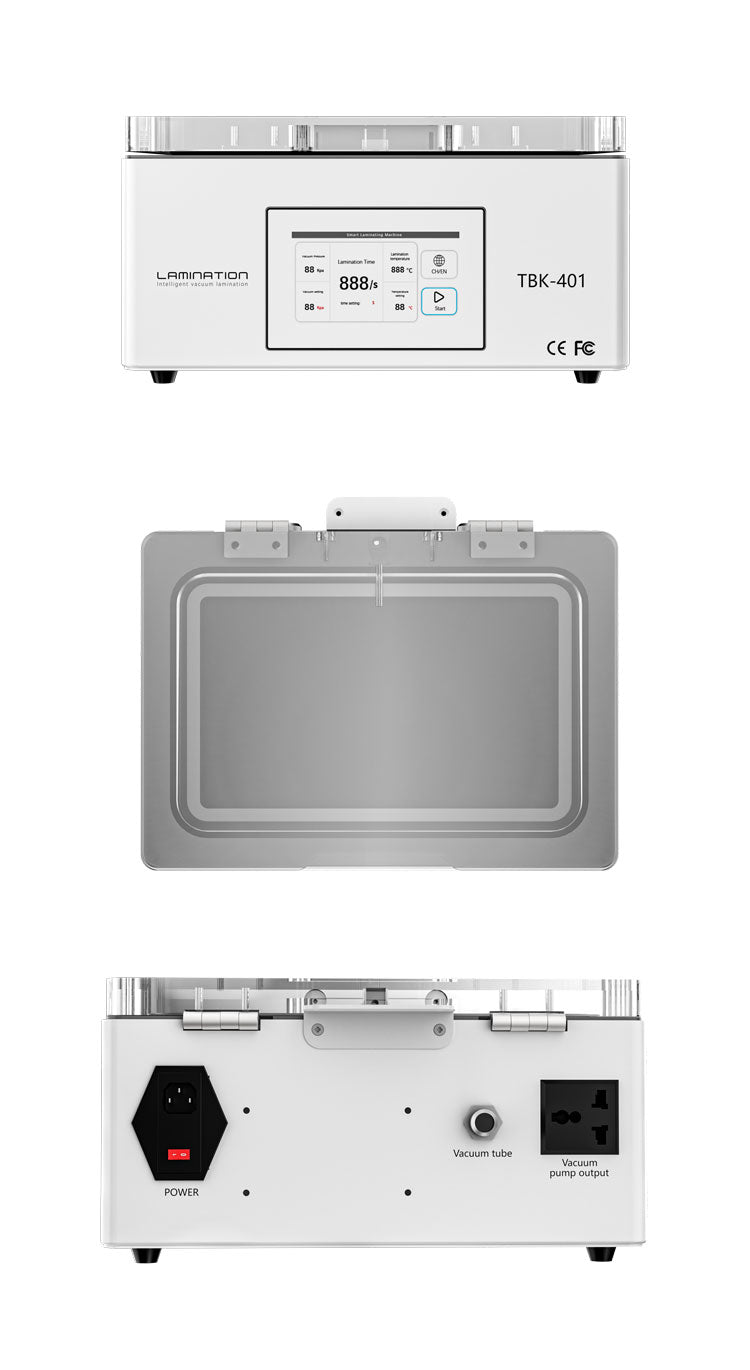TBK-401 | Intelligent Automatic Vacuum Laminating Machine for 7-Inch Curved & Flat Screens