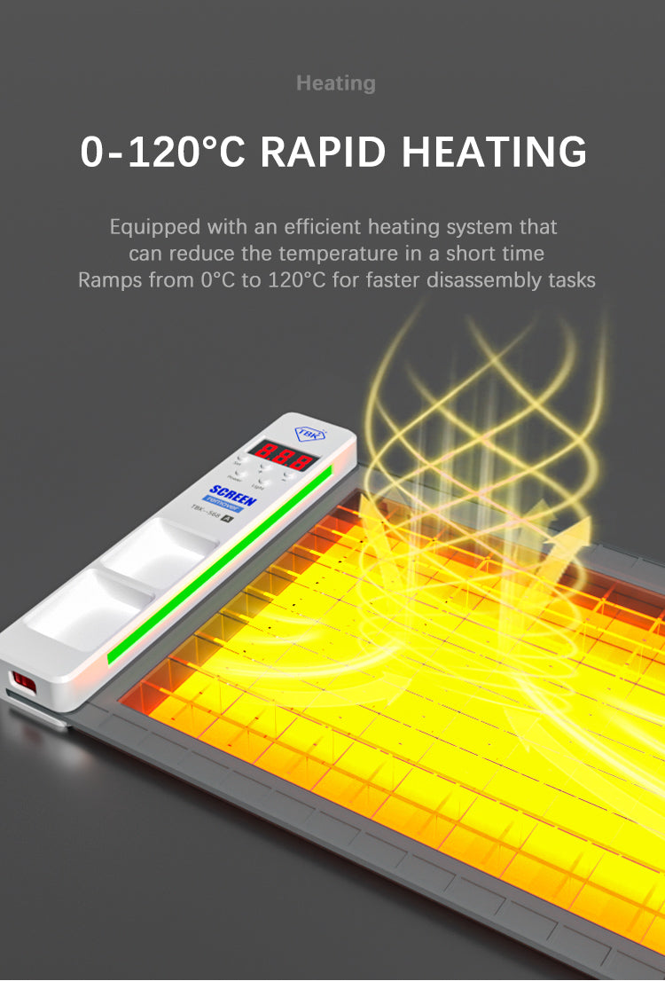 TBK-568A LCD Heating Pad with Dust Display Lamp & 16-Inch Repair Mat