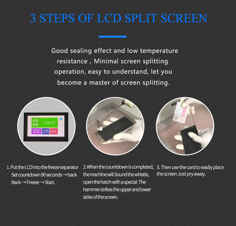 TBK 578 Mini Desktop LCD Freeze Separator Machine -185°C for Mobile & Tablet Repair