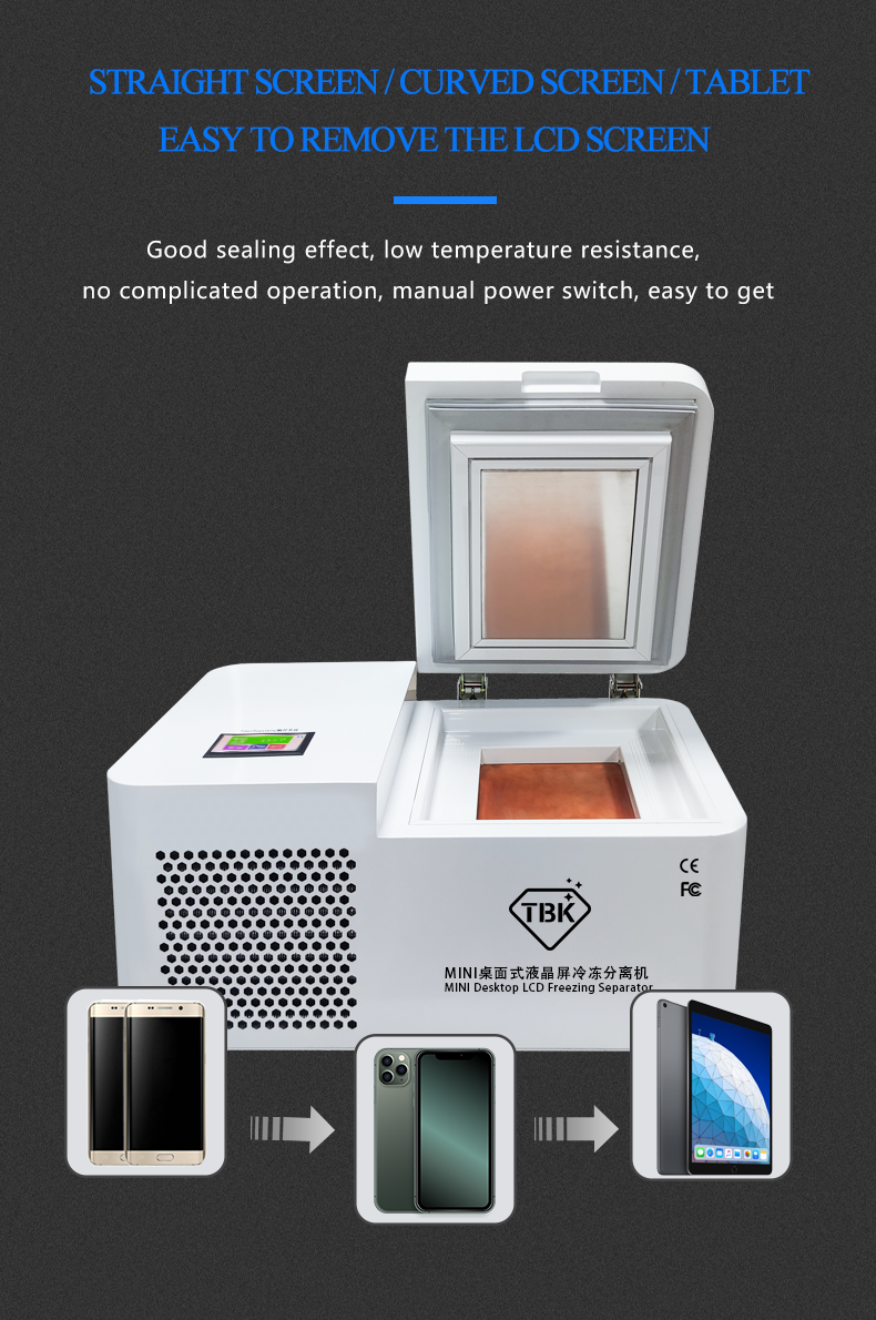 TBK 578 Mini Desktop LCD Freeze Separator Machine -185°C for Mobile & Tablet Repair