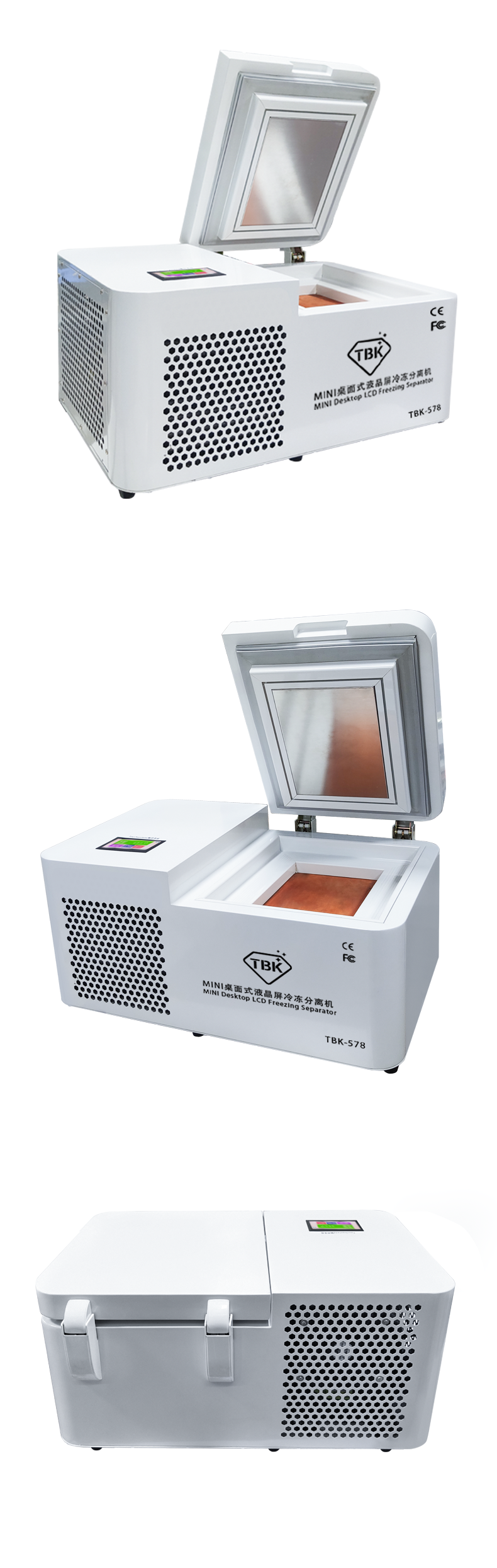 TBK 578 Mini Desktop LCD Freeze Separator Machine -185°C for Mobile & Tablet Repair