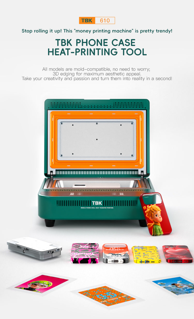TBK 610 3D Vacuum Phone Case Heat Transfer Machine | Universal Mold System