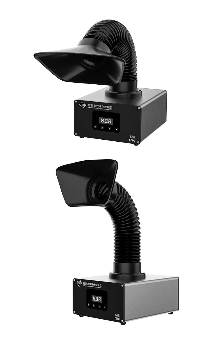 TBK-638 Desktop Solder Fume Extractor | 4-Layer Filtration System | Smoke Absorber for Soldering & Laser Marking