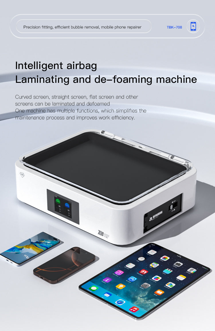 TBK-708 | 15-Inch Intelligent Airbag 2-in-1 Vacuum Laminator & Bubble Remover