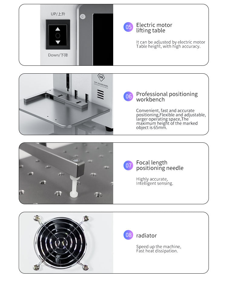 TBK 958F 20W Fiber Laser Separation Machine for iPhone Back Glass Repair & Engraving