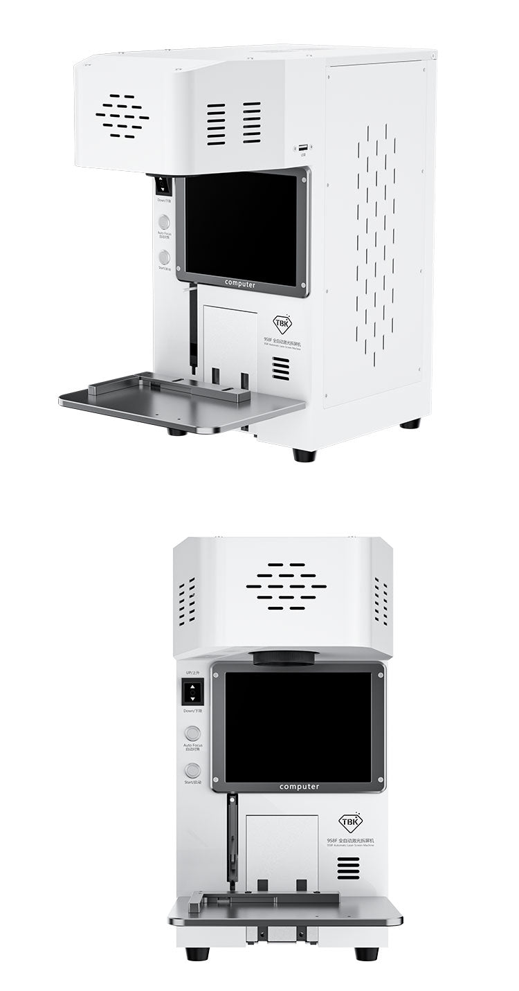 TBK 958F 20W Fiber Laser Separation Machine for iPhone Back Glass Repair & Engraving