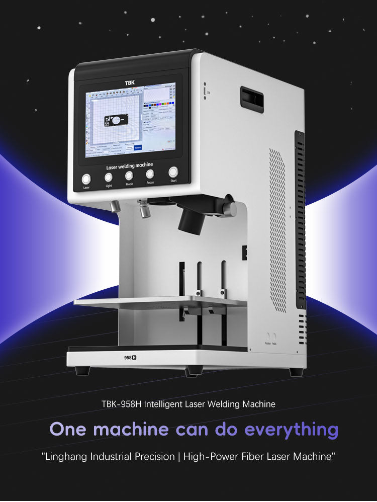 TBK 958H All-in-One MOPA Fiber Laser Machine | Back Glass Removal, Battery Welding & Color Engraving