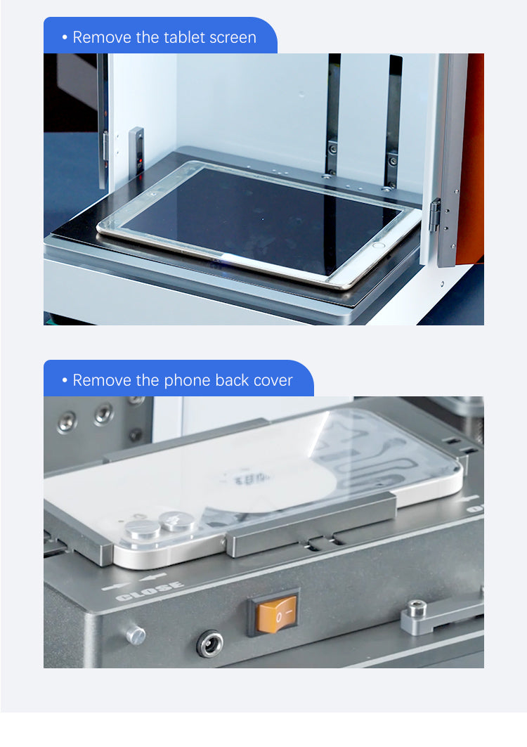 TBK 958ZP All-in-One UV Laser Machine | Large Workspace for Back Glass Repair, Screen Separation & Engraving
