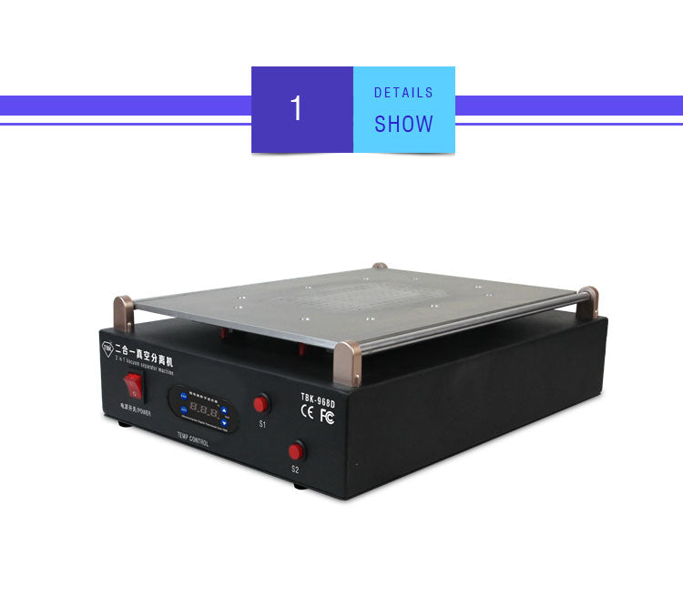 TBK-968D 19-Inch 2-in-1 LCD Screen Separator Machine for Tablet & Phone Repair