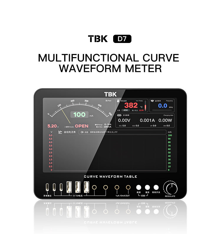TBK D7 Multifunctional Curve Waveform Meter | DC Power Supply & Soldering Diagnostic Station