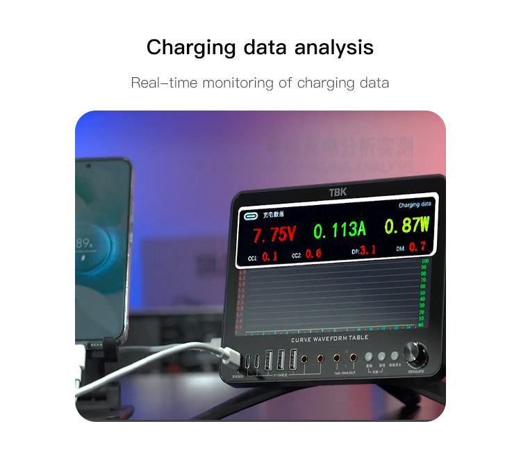 TBK D7 Multifunctional Curve Waveform Meter | DC Power Supply & Soldering Diagnostic Station