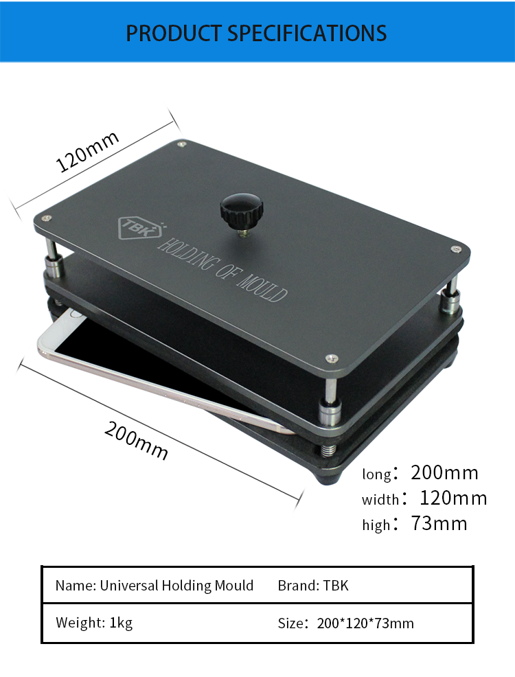 TBK Universal Press Clamp for Mobile Phone Screen and Back Cover Bonding
