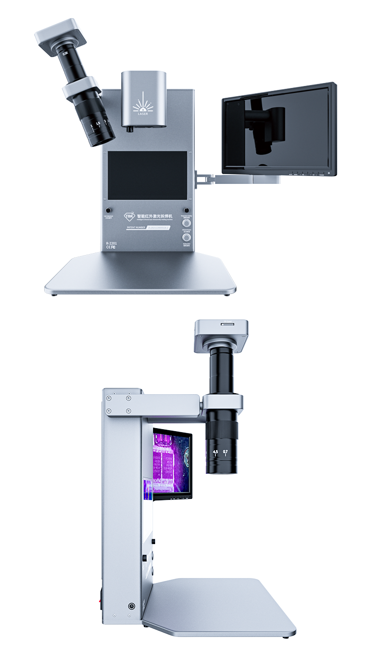 TBK R-2201 3-in-1 Laser Soldering Machine with Thermal Camera & 4K Microscope