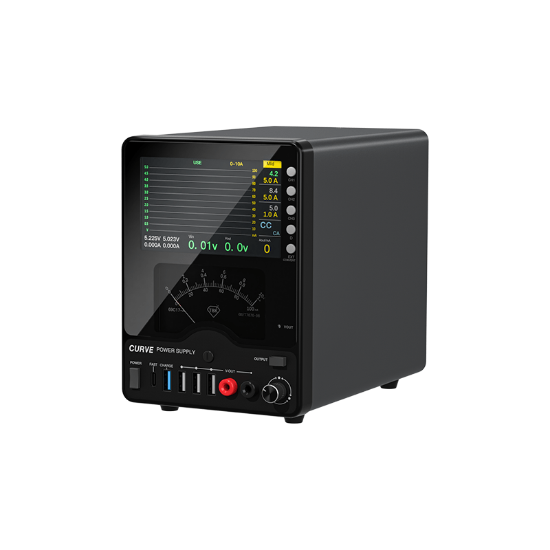 TBK 218 Adjustable DC Bench Power Supply 0 - 30V 0 - 10A | Digital Waveform & Analog Meter