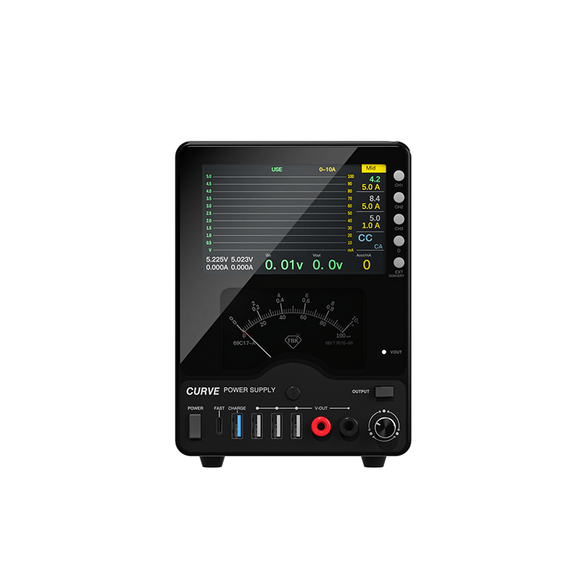 TBK 218 Adjustable DC Bench Power Supply 0 - 30V 0 - 10A | Digital Waveform & Analog Meter
