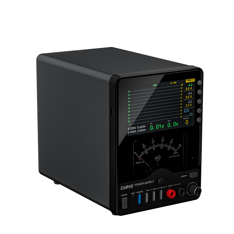 TBK 218 Adjustable DC Bench Power Supply 0 - 30V 0 - 10A | Digital Waveform & Analog Meter